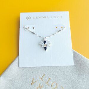 Kendra Scott Bee Silver Crystal Pendant Necklace